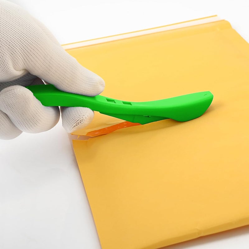 Ehdis Wrapping Paper Cutter 2 Packs Christmas Gift Wrap Cutter Holiday Sliding Wrapping Paper Roll Cutter Tool Backpaper Slitter Paper Cutter for Adhesive Vinyl,Craft,Paper Roll - Green - Image 5